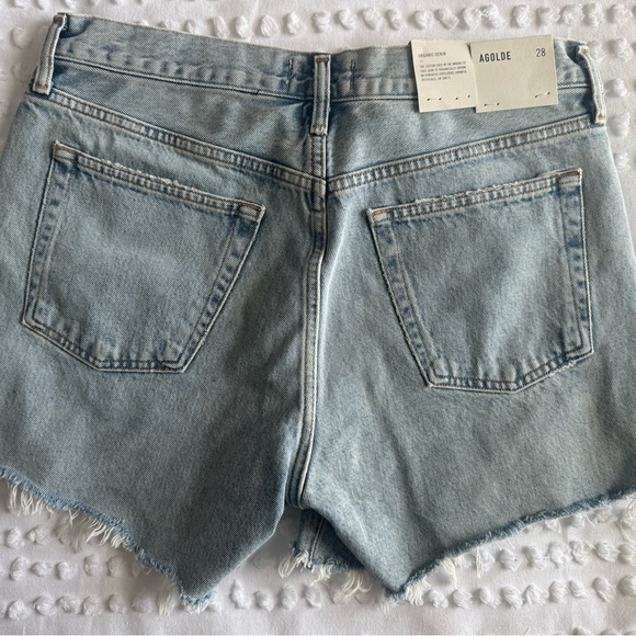 NWT!! Agolde Parker Long Jean Shorts - Picture 4 of 4